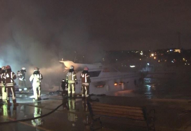 Bir günde ikinci yangın! Alev alev yanan lüks tekne battı G5