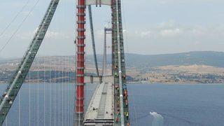 1915 Çanakkale Köprüsü'nde tarihi anlar! İşte ilk geçiş anı..