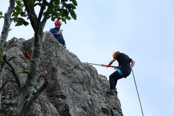 Yoroz Kent Ormanı dağcılık ve kaya tırmanışı sporcularından ilgi görüyor G2
