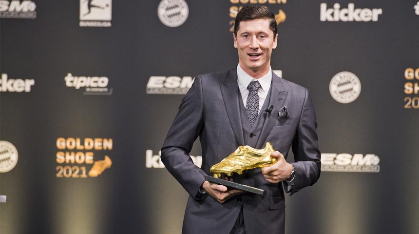 Robert Lewandowski, Altın Ayakkabı ödülüne kavuştu