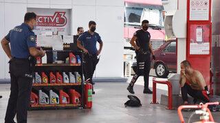 Akaryakıt istasyonunda korkutan anlar! Patlatırım burayı