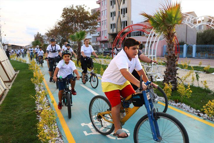 Tekirdağ'da çocuklar aileleriyle pedal çevirdi G5