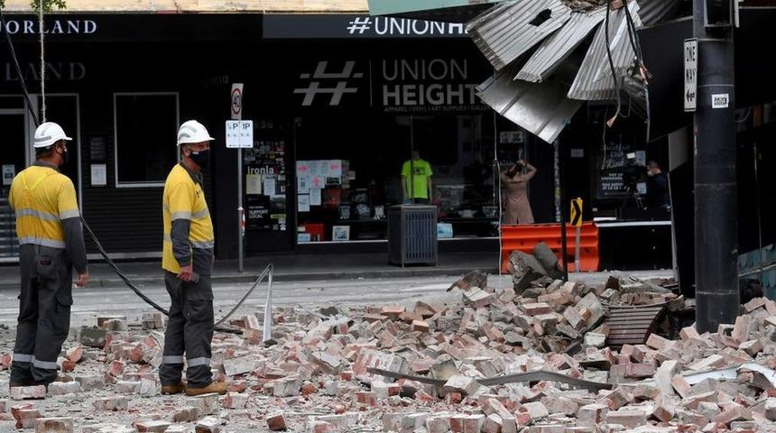 Avustralya'nın Melbourne şehrinde 5.8 b&uuml;y&uuml;kl&uuml;ğ&uuml;nde deprem meydana geldi
