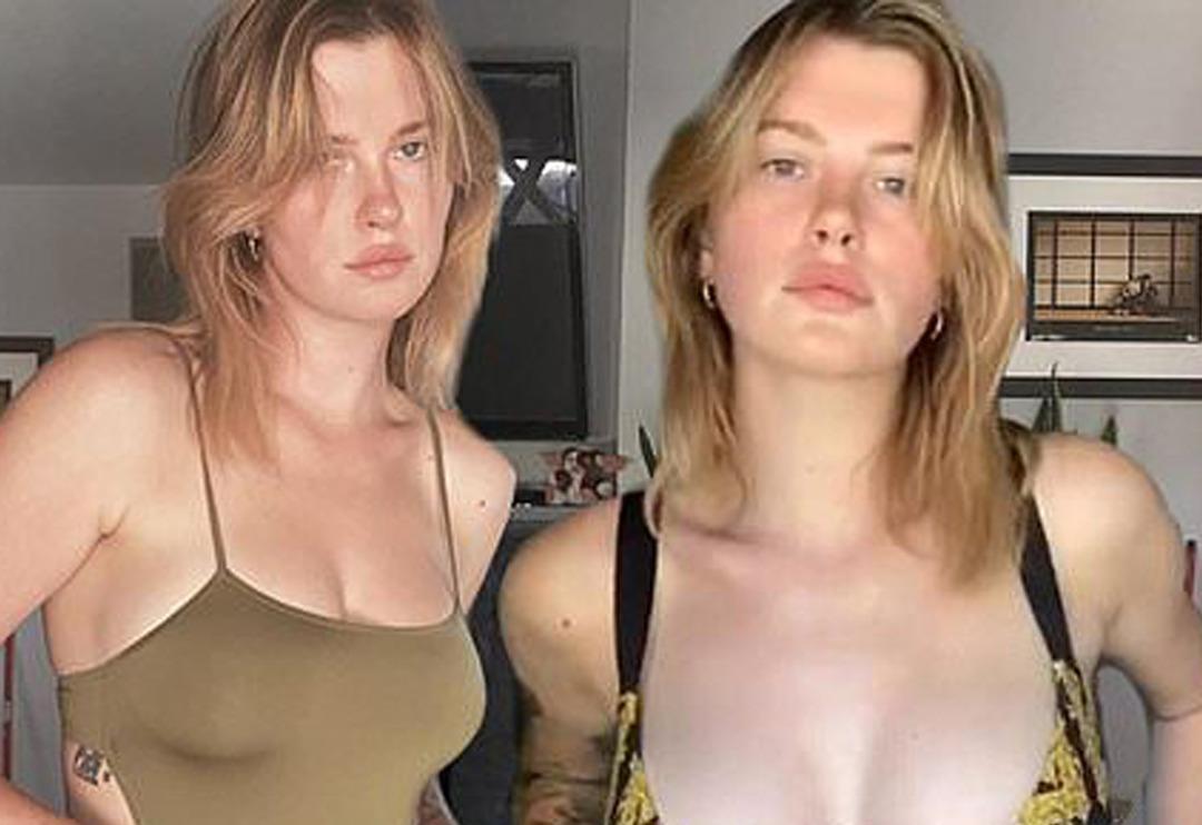 Ireland Baldwin g&ouml;ğ&uuml;slerine k&uuml;&ccedil;&uuml;k gelen bikinisiyle mesaj verdi