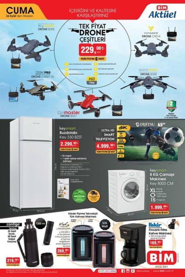 24 Eylül Cuma BİM aktüel ürünler listesi! BİM’de bu hafta dronelar indirimde!