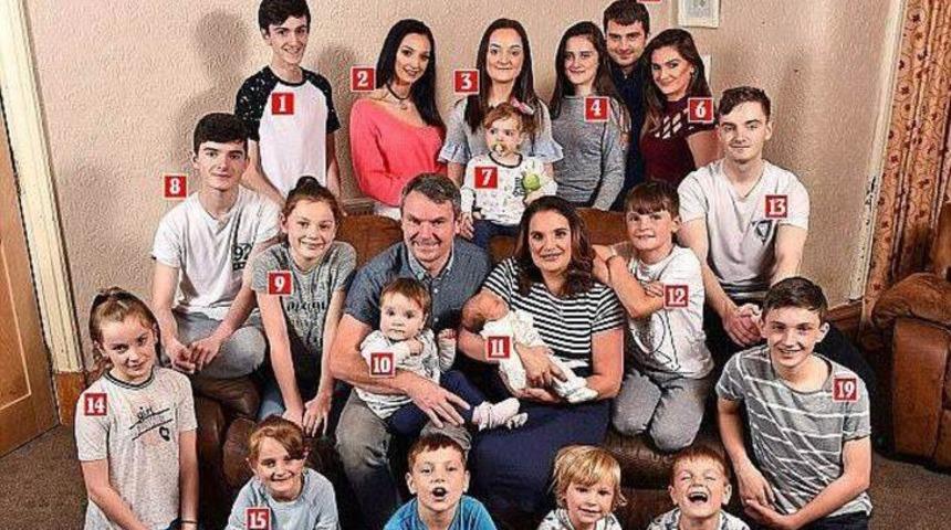 İngiltere’nin en geniş ailesi! 22 çocuğa bir torun daha eklendi