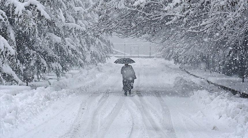Hopa'da kar yağışı