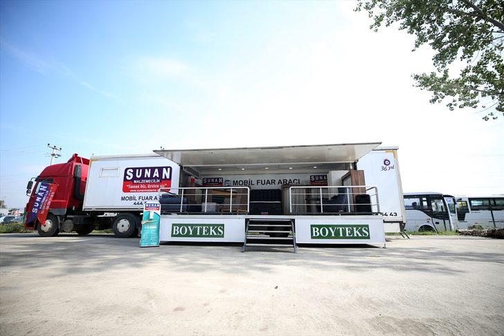 Sakaryalı mobilya firması müşterilerine "mobil fuar tırı" ile ulaşıyor G2