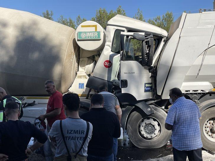 İzmir'de tıra arkadan çarpan kamyonun sürücüsü ağır yaralandı G1
