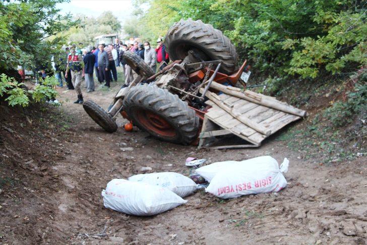 Traktörün devrilmesi sonucu 1 kişi öldü, 1 kişi yaralandı G3