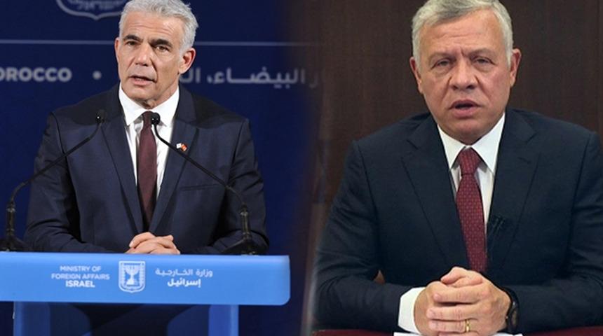 İsrail basını: İsrail Dışişleri Bakanı Lapid, Ürdün Kralı Abdullah ile gizlice görüştü