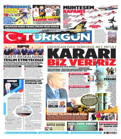 Türkgün gazetesi oku Türkgün oku