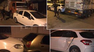 İstanbul'da freni boşalan kamyon 8 araca çarptı! Sürücüye piknik tüpüyle saldırdılar