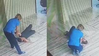 Engelli öğrenciye rehabilitasyon merkezinde darp! Kamera kayıtları ortaya çıktı