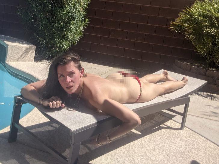 Alicia Arden halka açık alanda üstsüz güneşlenirken yakalandı G1