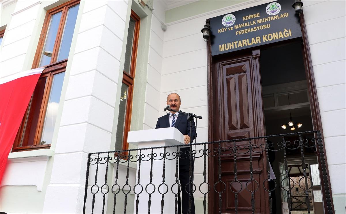 Edirne'de Muhtarlar Konağı hizmete a&ccedil;ıldı