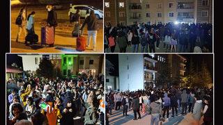 Sabaha kadar sürdü! KYK yurdundan çıkarılan 4 öğrenciye arkadaşları destek verdi 