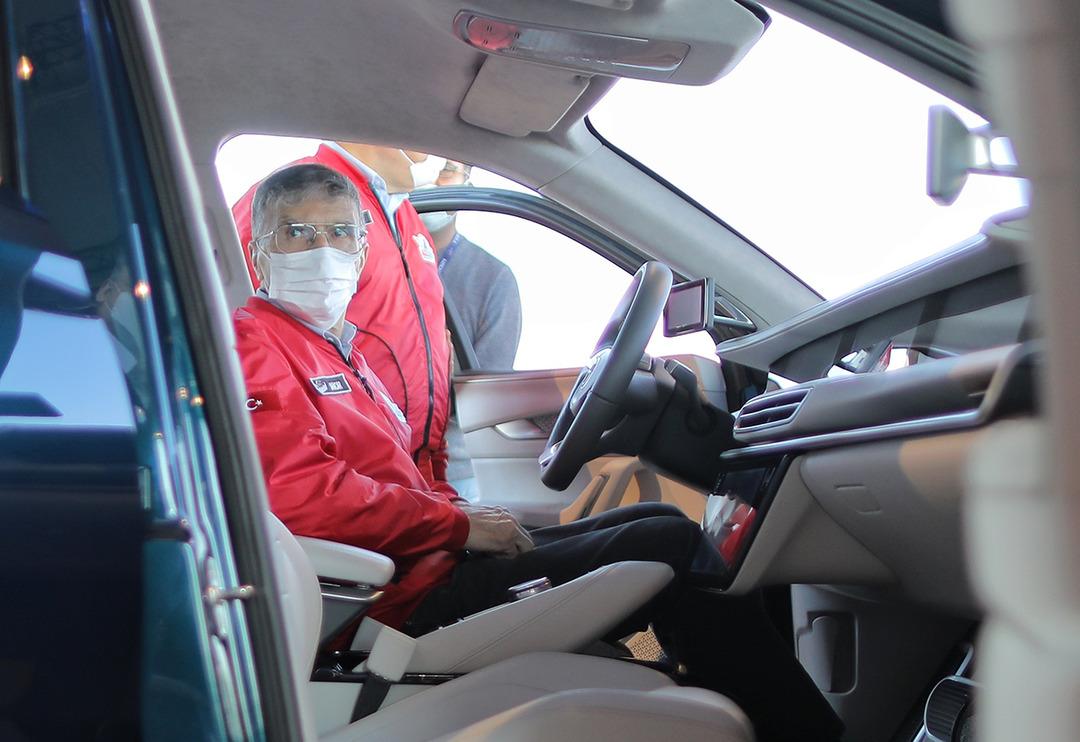 Prof. Dr. Aziz Sancar, TEKNOFEST'te TOGG'un direksiyonuna ge&ccedil;ti