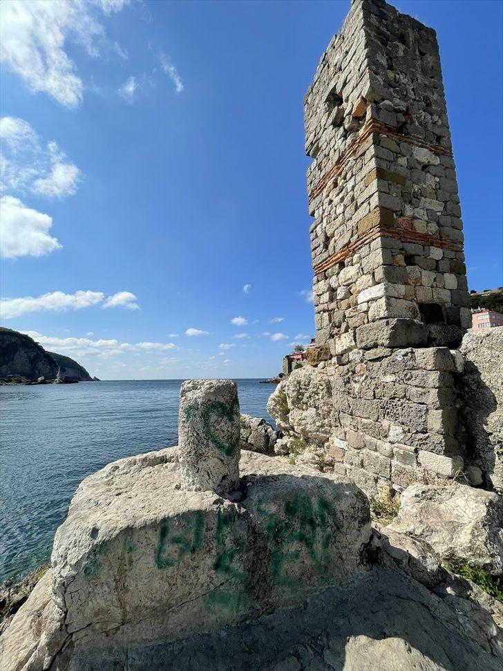 Tarihi Direkli Kaya'ya yazı yazanlar güvenlik kamerasından bulunacak G2