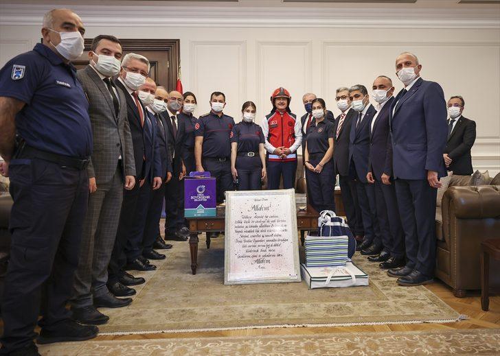 İçişleri Bakanı Soylu, Tüm İtfaiyeciler Birliği Derneği mensuplarını kabul etti: G5