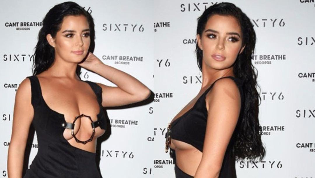 Demi Rose'un olay dekoltesi