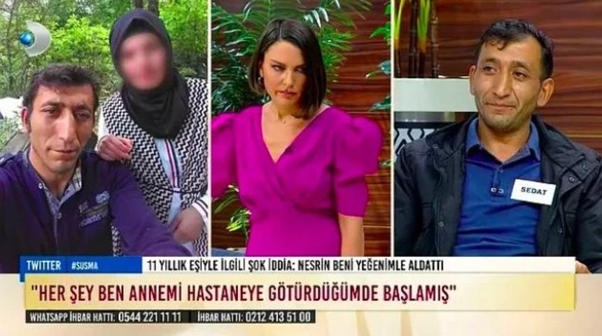 Ece Üner ile Susma programında şoke eden sözler! "Eşim ve öz yeğenim aynı yatakta yattı"