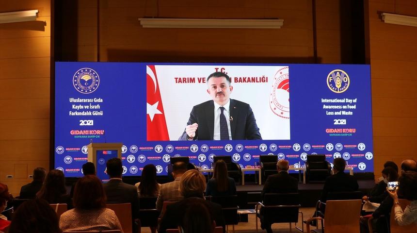 Tarım ve Orman Bakanı Pakdemirli: "Ülkemizde her yıl neredeyse 19 milyon ton gıda ziyan oluyor"