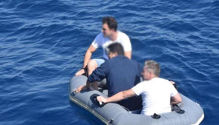 Su altı aracıyla Yunanistan'a kaçmaya çalışırken yakalandılar