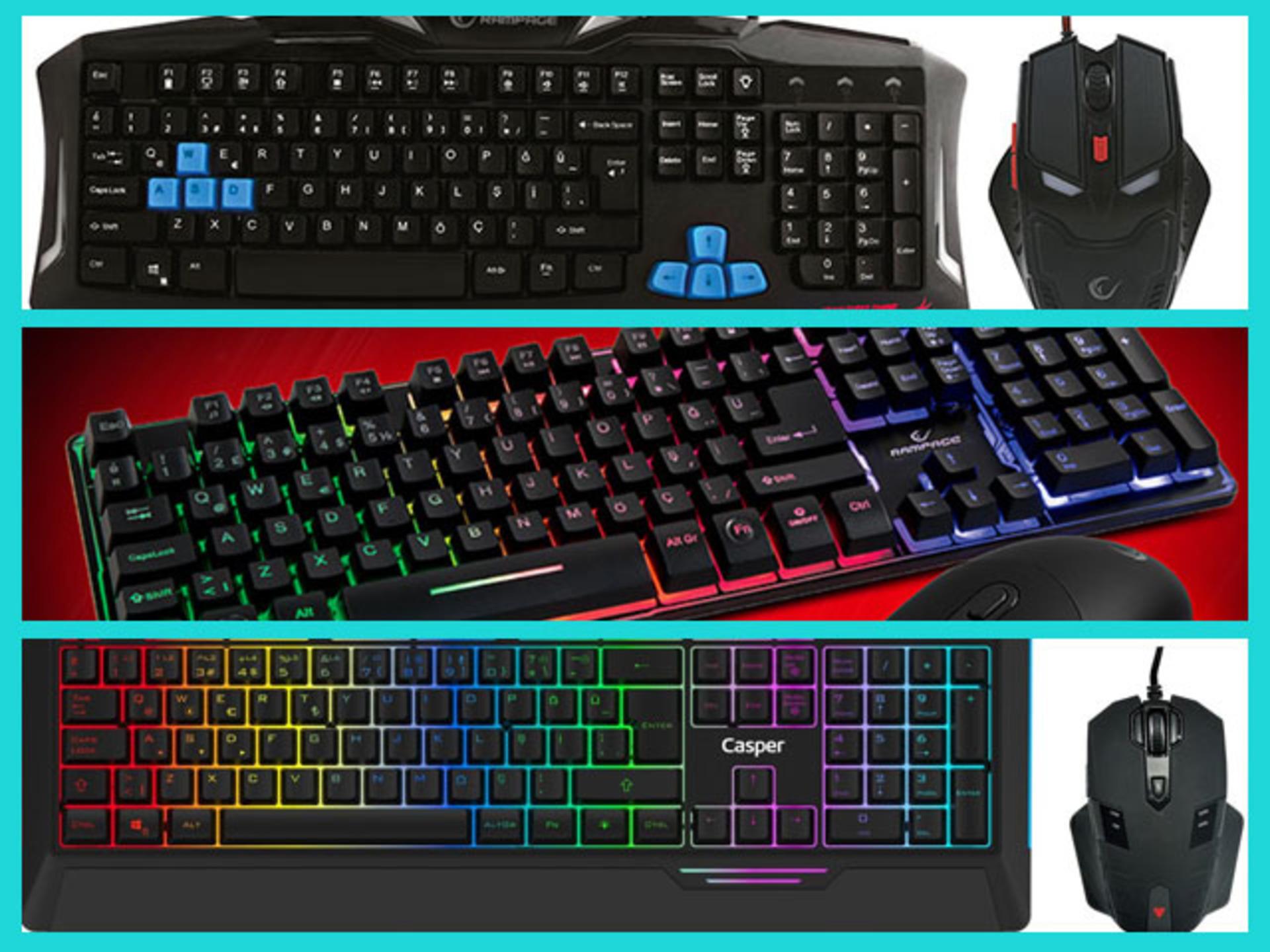 Gamerların hızına hız katacak en başarılı oyuncu klavye mouse setleri