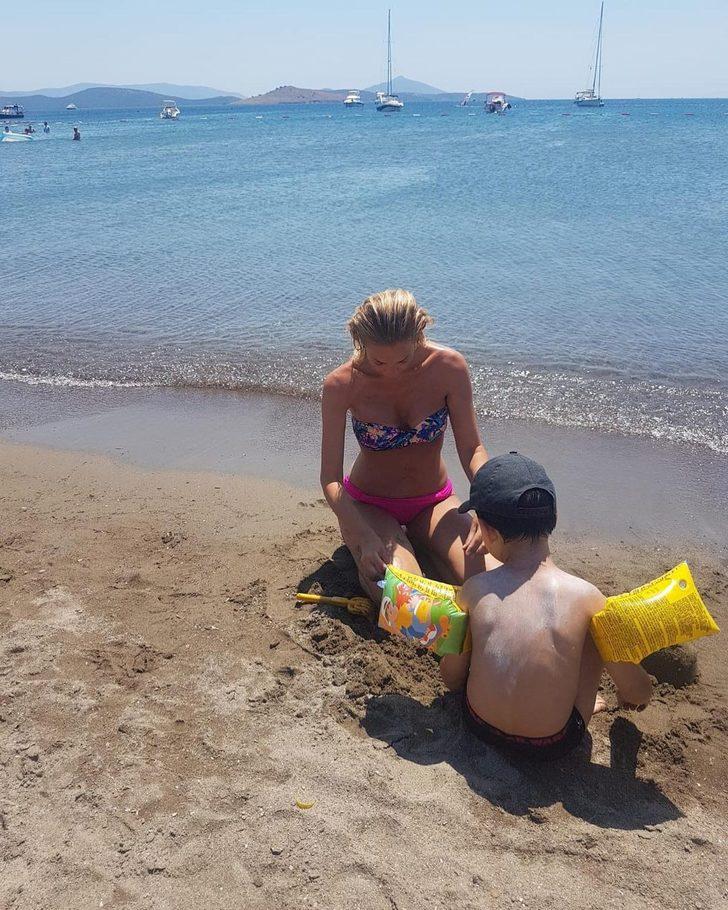 Sır gibi saklıyor! İşte Petek Dinçöz'ün oğlu  G1