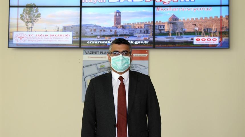 Erzurum'da yoğun bakımda yatan Kovid-19 hastalarının yüzde 95'e yakını aşısız