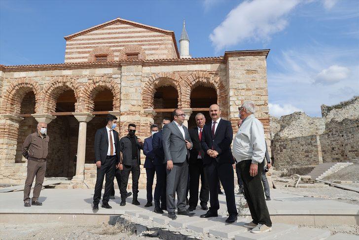 Edirne'de tarihi Enez Fatih Camisi'nin restorasyonunda sona gelindi G3