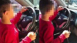 Küçük çocuğuna araba kullandıran babanın cezası belli oldu