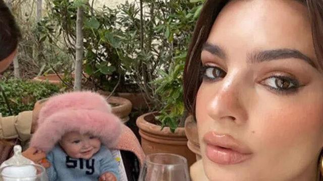 Emily Ratajkowski bebeğinin yüzünü gösterdi