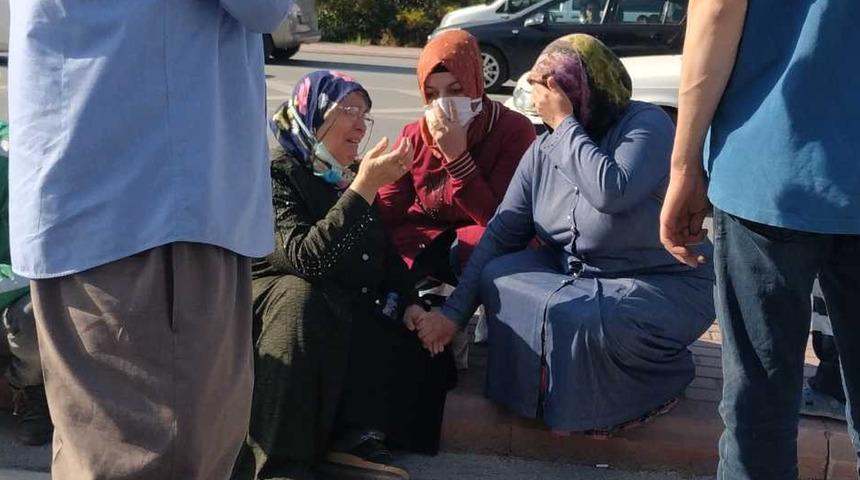 Eşini kazada kaybeden kadının “yandım” feryadı yürek burktu