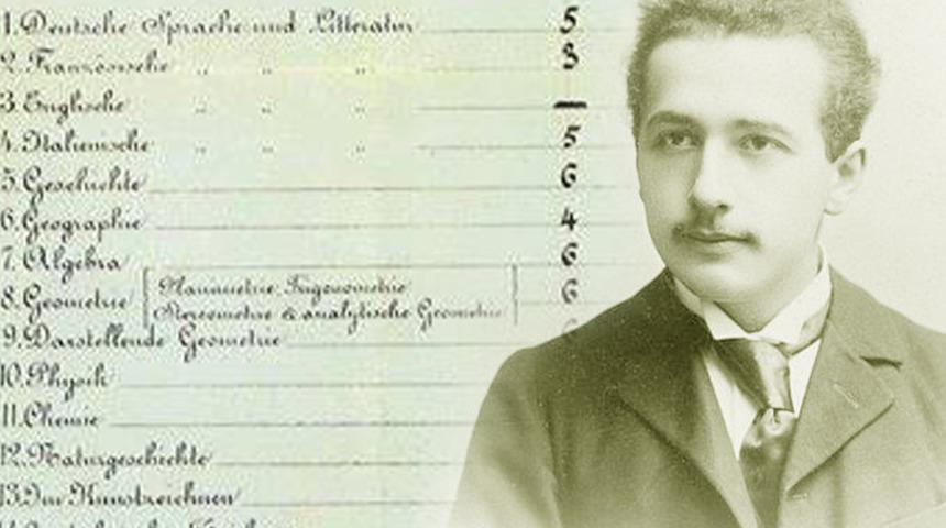 Einstein’ın 1896 tarihli lise karnesi ortaya çıktı! "Efsanenin aksine matematikte iyiydi"