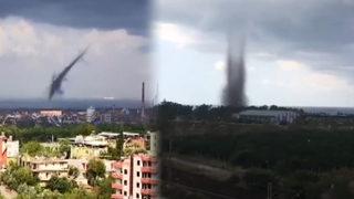 Saniye saniye kaydedildi! Hatay'da hortum paniği