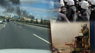 İstanbul'da kağıt toplayıcılarına baskın! Barakaları ateşe verdiler