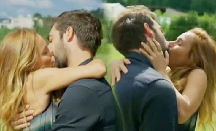 Öpüşme sahnesi geceye damga vurdu! G4