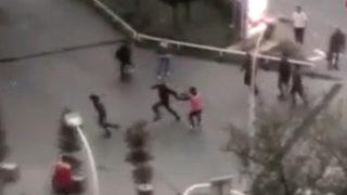 Beylikdüzü'nde trafikte kavga ettiği motokuryeyi çekiçle kovaladı