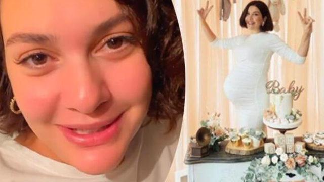 Bergüzar Korel'den baby shower partisi! Beyazlar içinde...