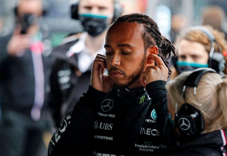 Lewis Hamilton, Mercedes ekibiyle tartıştı!