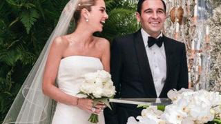 Hacı Sabancı-Nazlı Kaya'nın düğününde 'çay atma' göndermesi!