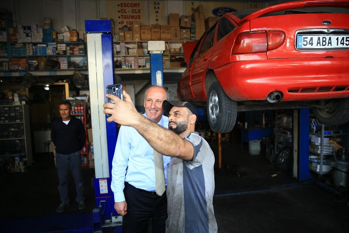 Memleket Partisi Genel Başkanı İnce, Sakarya'da ziyaretlerde bulundu