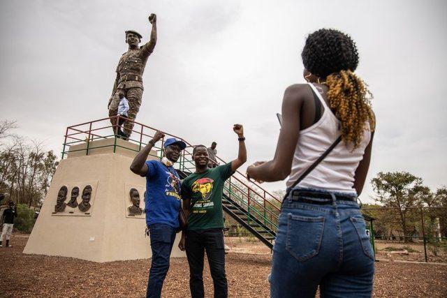 Thomas Sankara'nın bronz heykeli