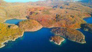 Nemrut Krater Gölü’nde sonbahar güzelliği eşliğinde çevre temizliği