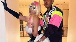 Nicki Minaj’ın pozları yürek hoplattı! Dekoltesi tam sınırda