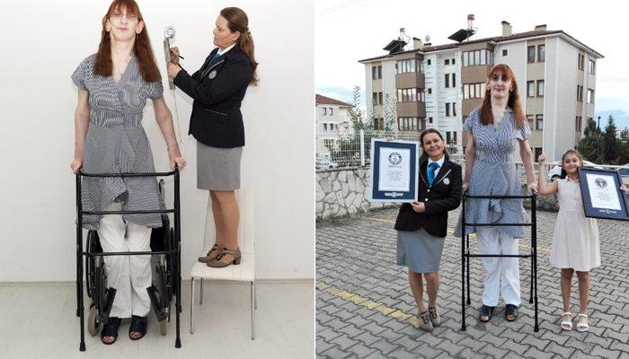Rumeysa Gelgi, 'Dünyanın un uzun boylu kadını' olarak 'Guinness Rekorlar Kitabı'na girdi