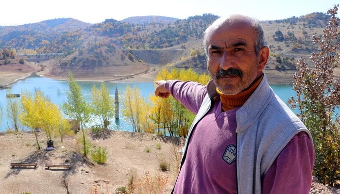 Baraj çekildi, sulara gömülen köy 12 yıl sonra ortaya çıktı