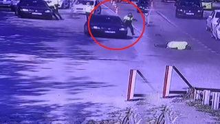 Saniye saniye görüntülendi! Kocaeli'de polis araçla birlikte sürüklendi